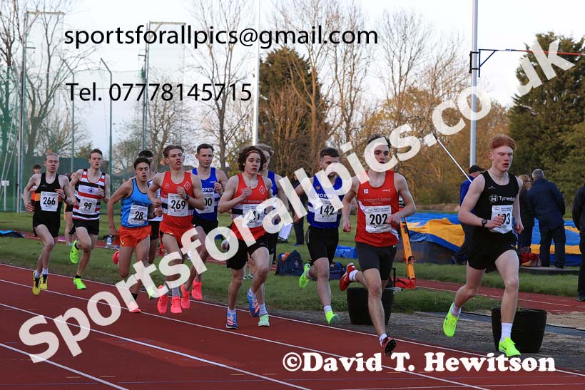 1500 metres, 2024 NEGP 1, Monkton Stadium, Jarrow. Photo: David T. Hewitson/Sports for All Pics